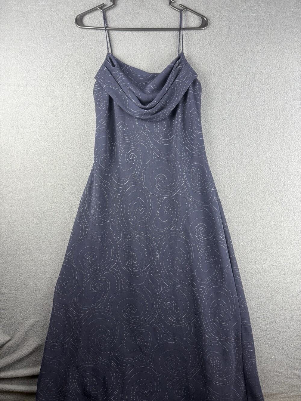 VTG Karina Nites Dark Fairy Romantic Whimsigoth Evening Dress Blue Women Size 12